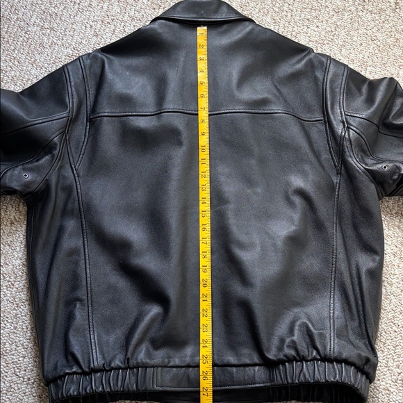Wilson Leather Black Leather Jacket sz XL - Picture 16 of 16